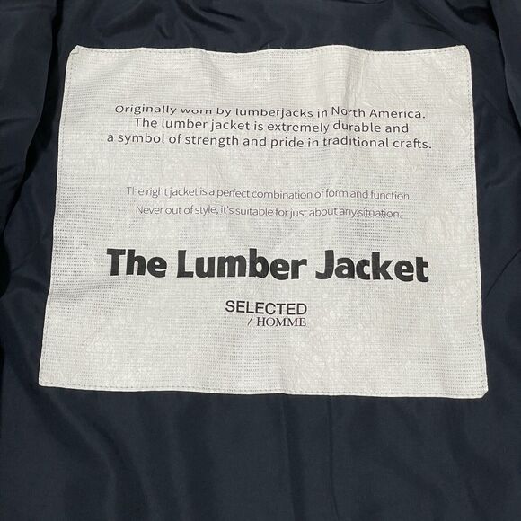 Selected Homme Lumberjack Jacket XXL 2XL Mens Buckthorn Brown SLHSUST. ICONICS - Picture 6 of 13